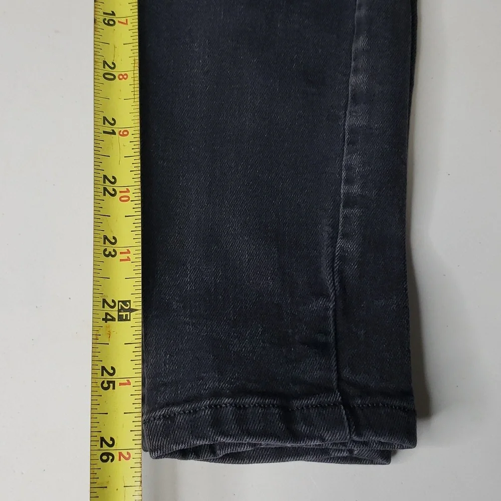 Everlane The Authentic Stretch High Rise Skinny Jeans Size 25 Cotton Modal Black